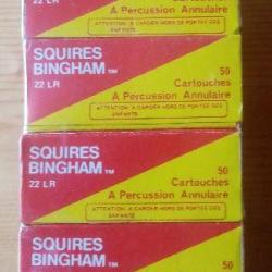 Paquets de 4 boîtes 22 LR Squires Bingham