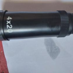LOT lunette avec montage ou rail 11mm. 4x20