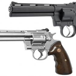 Réplique revolver R 357 Gaz - Revolver Argent - PG1003