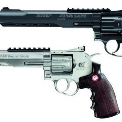 Réplique revolver Super Hawk 8 Pouces CO2 - Revolver Silver - PG2940