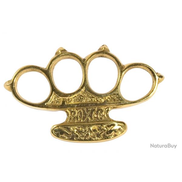 Poing amricain BOXER laiton poli - Poing amricain - AD324