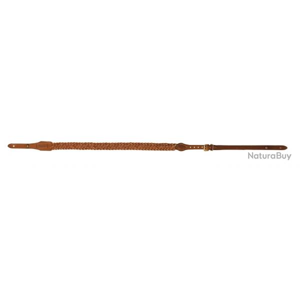 Bretelle cuir gras tresse 7 brins - Country Sellerie - CU1324