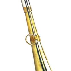 Corne de poche plate 16 cm laiton poli - Elless - Corne - COR1216