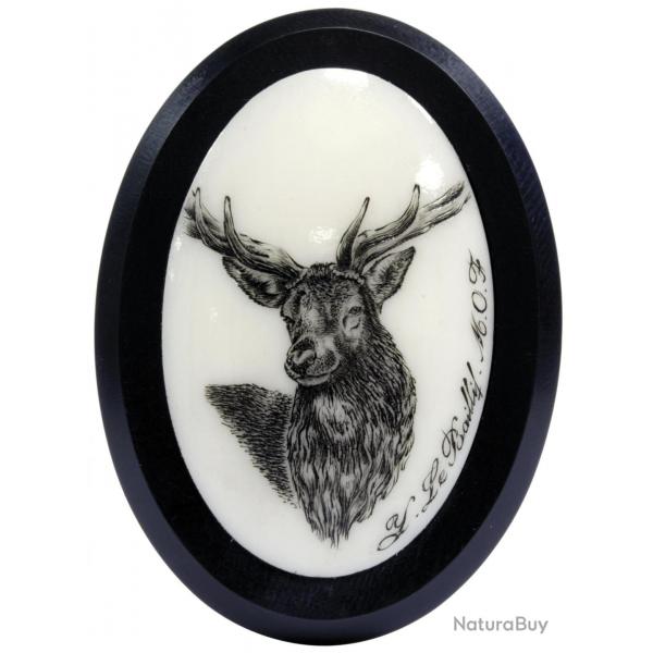 Calottes cerf aspect ivoire ou argent - Argent - A55520