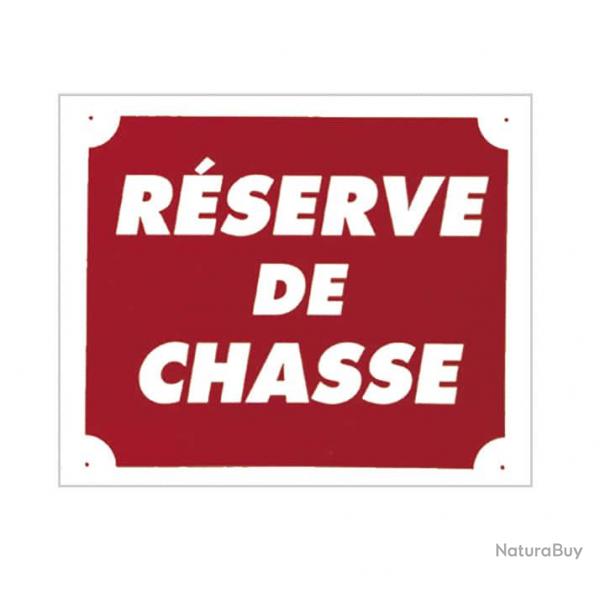 Panneau ''Rserve de chasse'' 30 x 25 cm - Akilux - A50822