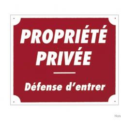 Panneau ''Propriété privée'' 30 x 25 cm - Aluminium - A50851