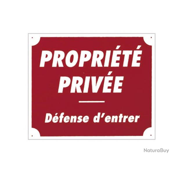 Panneau ''Proprit prive'' 30 x 25 cm - Aluminium - A50851