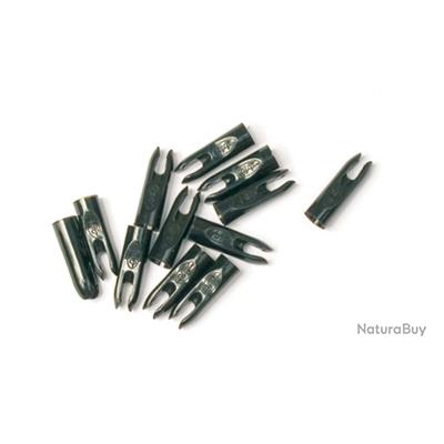 50 Encoches à Pinces Bohning Noir – Standard Pour Flèches De Chasse à L’arc
