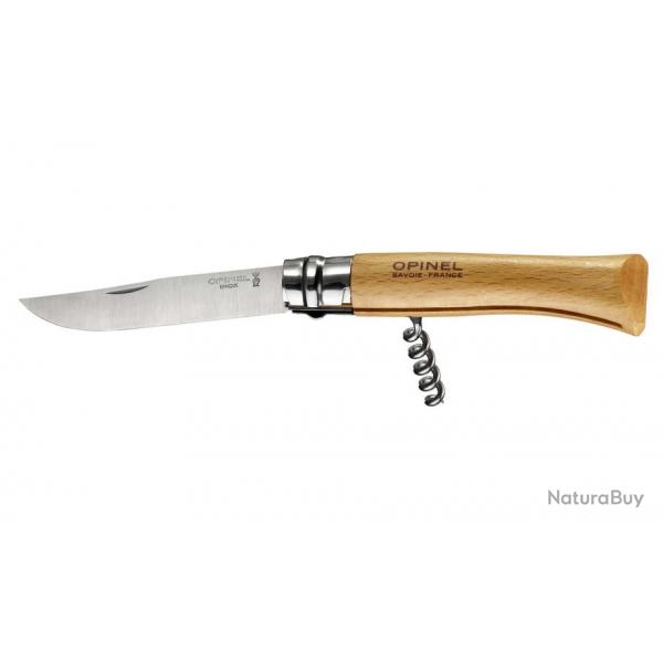 Couteau Opinel numro 10 - dcapsuleur tire-bouchon - LC246