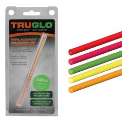 Set de 5 fibres optique fluo monocolore assorties - 0,75 mm - A50460