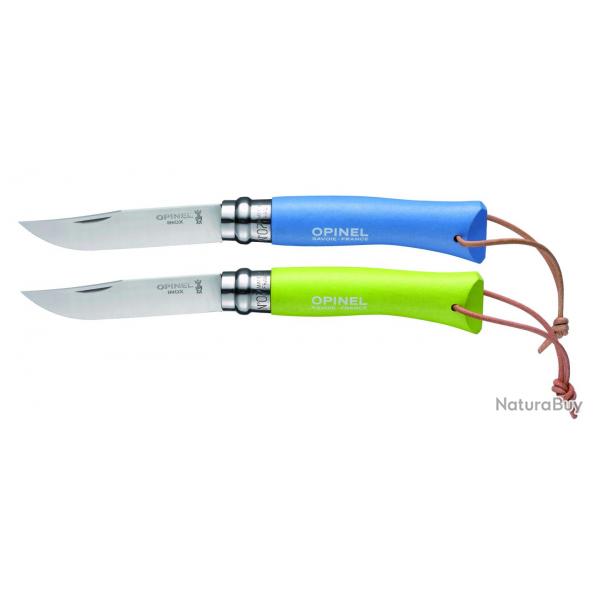 Couteau Opinel couleur numro 7 - N7 Bleu azur - LC290
