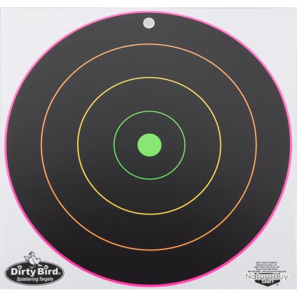 Cible Dirty Birds multicolores - Birchwood Casey - 20 cibles - 20 cm - A52154