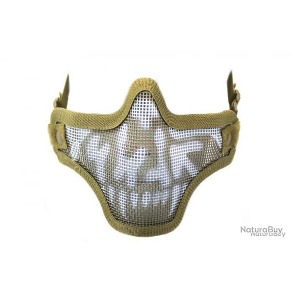 Bas de masque grillage shield skull - tan - A69732