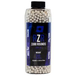 Billes Airsoft 6mm RZR 0.20g bouteille 3300 bbs - 0,20g - BB9125