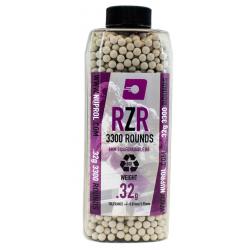 Billes Airsoft 6mm RZR 0. 32 g BIO bouteille 3300 bbs - 0,32g - BB9139