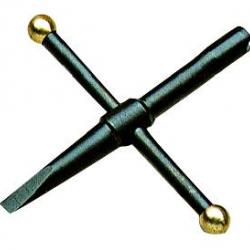 Clé cruciforme 5 mm avec tournevis spécial revolver - RE9900