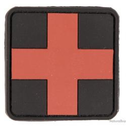 Patch PVC premier secours croix rouge 5.5 x 5.5cm - A60471