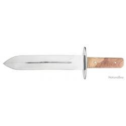 Dague de chasse avec manche en bois clair - LC3717
