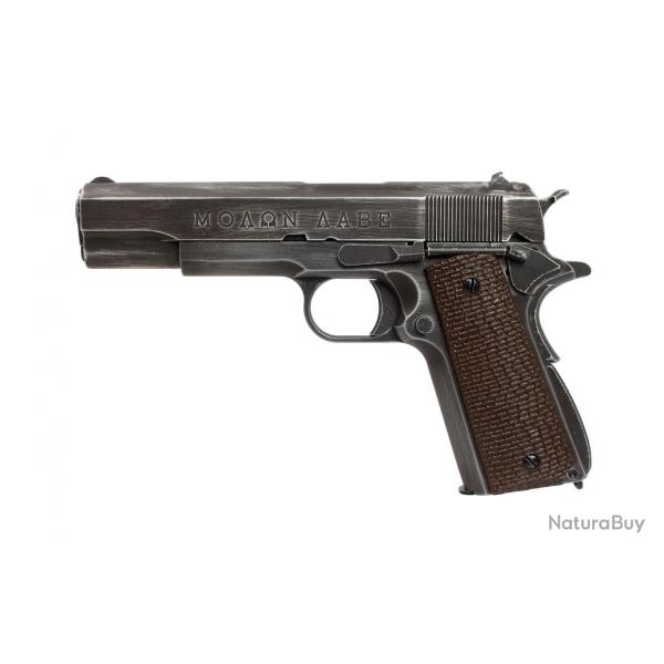 Rplique 1911 Molon Labe Grip marron gaz GBB - Pistolet 1911 - PG42461