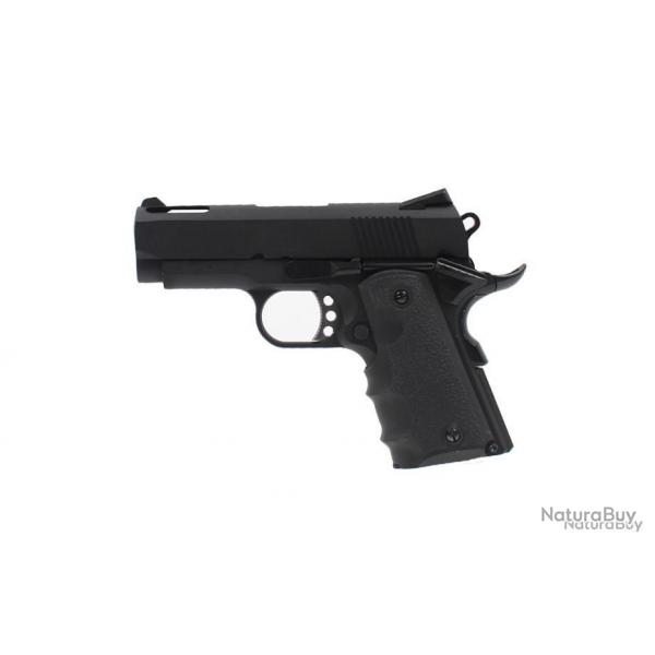 Rplique pistolet 1911 Mini noir gaz GBB - Pistolet 1911 mini noir - PG42468