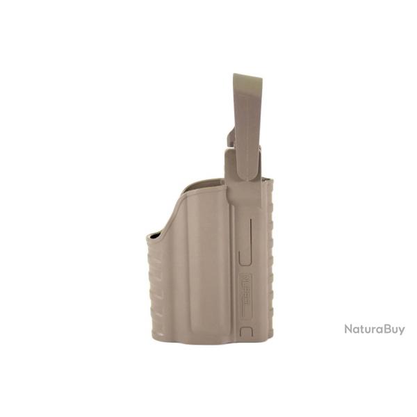 Holster rigide G17 rplique et lampe - Tan - A69956T