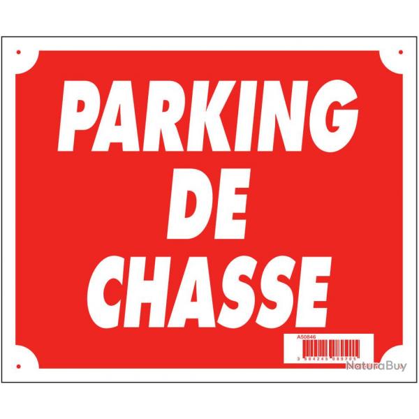 Panneau ''Parking de chasse'' 30 x 25 cm - A50846