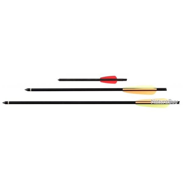 Traits d'arbaltes Ek Archery - Lot de 10 traits bleu Adder 7" - Carbone - AJ9114
