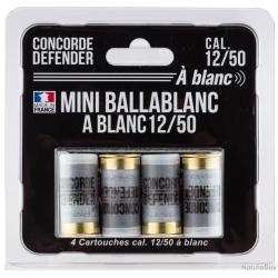 4 cartouches Mini Ballablanc cal. 12/50 à blanc - MD0411