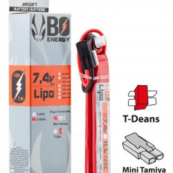 2 sticks batterie Lipo 2S 7.4V 1200mAh 25C - Mini TAMYIA - A63005