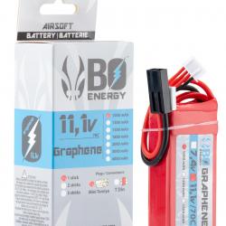 1 stick batterie Graphene 3S 11.1V 1000mAh 70C Lipo - A63030