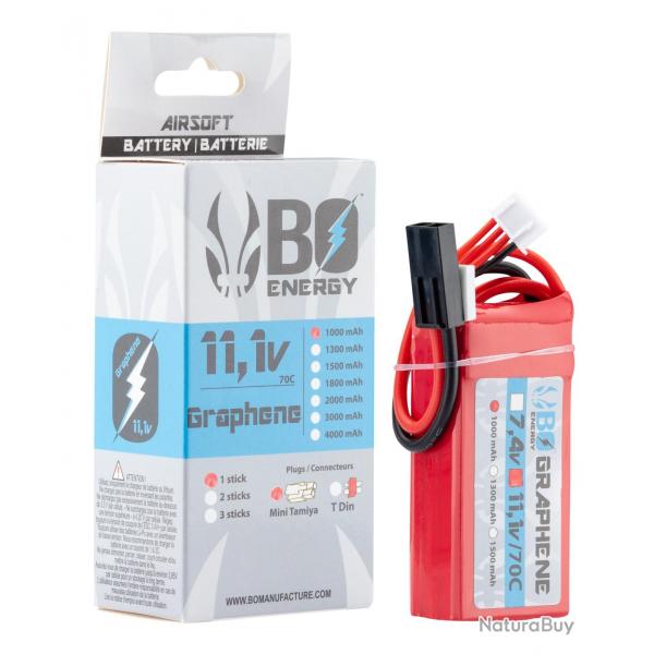 1 stick batterie Graphene 3S 11.1V 1000mAh 70C Lipo - A63030