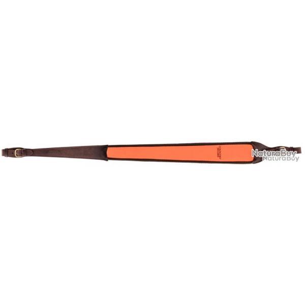 Bretelle carabine en cuir orange - Country Sellerie - CU1307