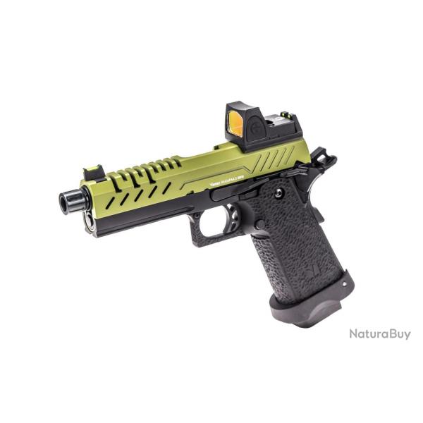 Rplique GBB gaz Hi-Capa 4.3 Noir / OD 0,9J + point rouge BDS - PG3270R