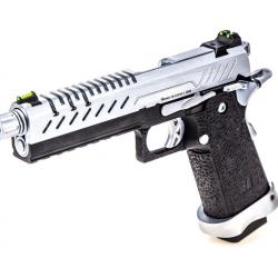 Réplique GBB gaz Hi-Capa 5.1 Noir / Chrome 1,0J - PG3279