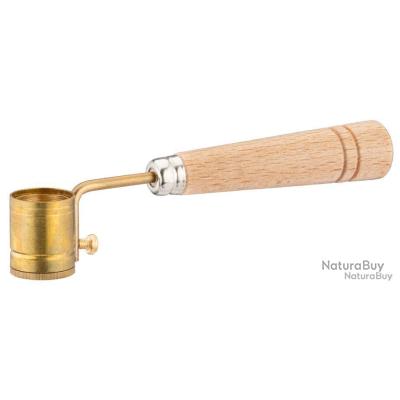 Ancien Doseur à Plombs Manufrance – Laiton Chromé – Grand Réservoir – Vintage