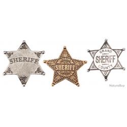 Etoile de sherif - Etoile de shérif 5 branches en bronze - AJET104