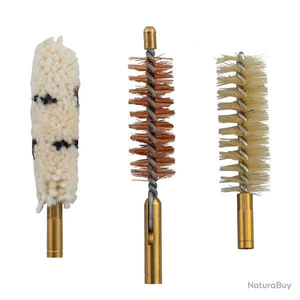 Lot de 3 brosses mixtes embout femelle - Cal. 54/58 - EN86484