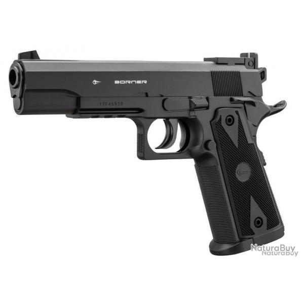 Pistolet CO2 culasse fixe BORNER POWERWIN 304 cal. 4.5mm BB's - ACP702
