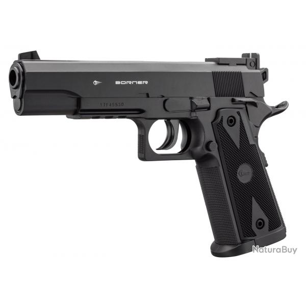 Pistolet CO2 culasse fixe BORNER POWERWIN 304 cal. 4.5mm BB's - ACP702
