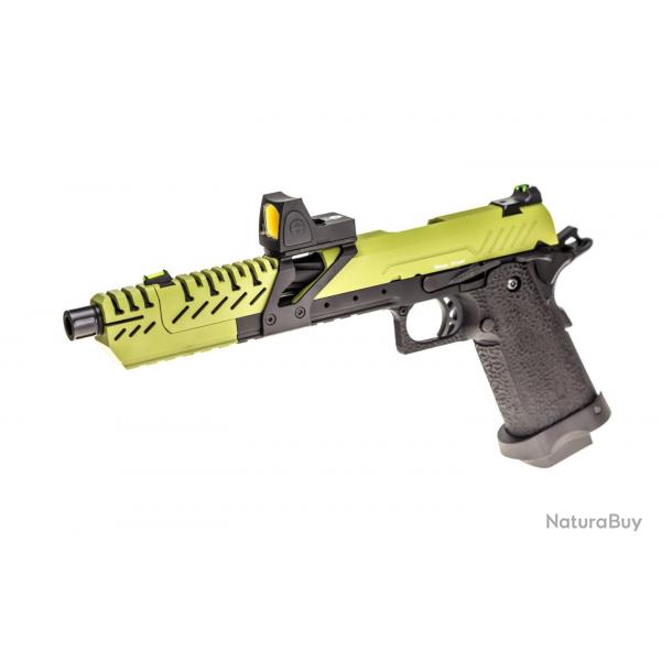 Rplique GBB gaz Hi-Capa TITAN 7 Noir / OD 1,0J + point rouge BDS - PG3289R