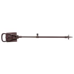 Canne-siège - CANNE SIEGE ALUMINIUM REGLABLE ASSISE EN CUIR T 60-90 CM - CU5910