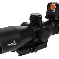 Lunette 3-9x42 rouge et vert + micro red-dot de visée rapide - A68797