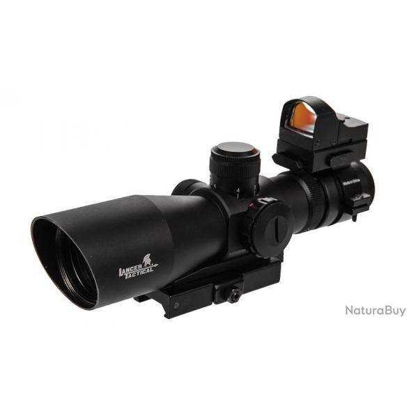 Lunette 3-9x42 rouge et vert + micro red-dot de vise rapide - A68797