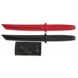 Couteau d'entraînement droit caoutchouc K25 - ROUGE - LC937