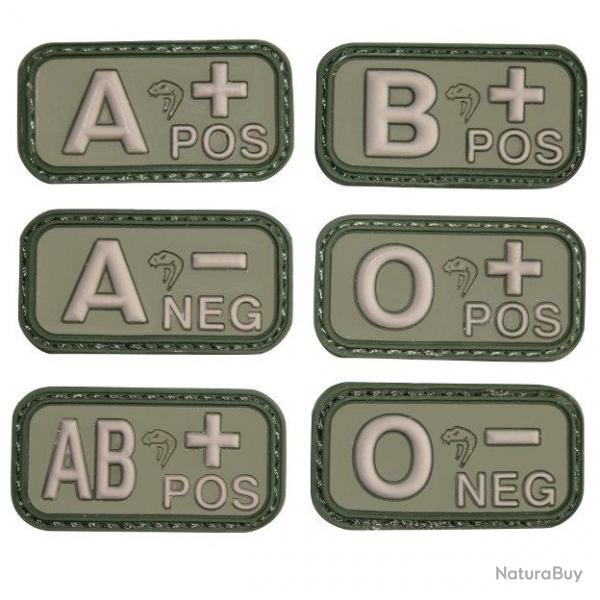 Patch PVC Groupe sanguin vert Viper - AB+ - A60908