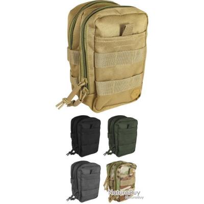 Pochettes à Chargeur Double Pistolet Mil-tec, Système Molle, Coyote, Airsoft