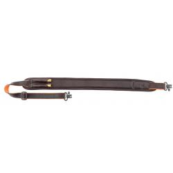 Bretelle carabine en cuir avec cartouchière - CU0320