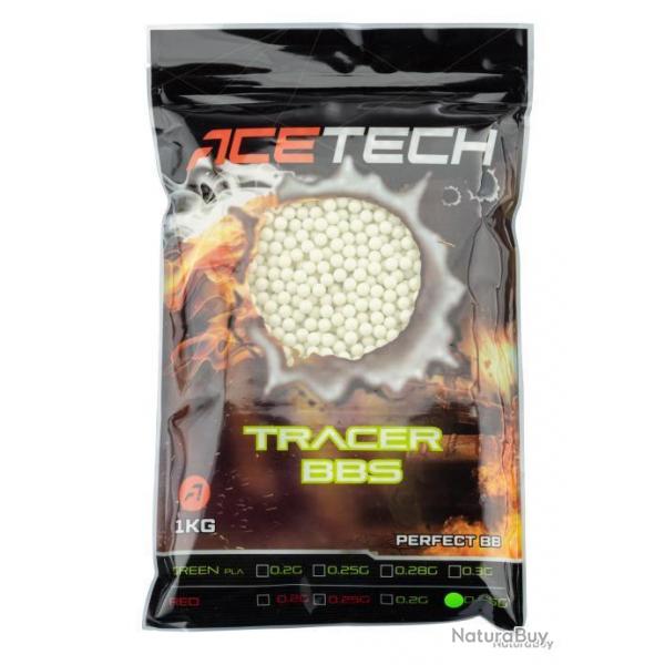 Billes Acetech Tracer 0.20g x 5000 vertes en sachet - BB1000