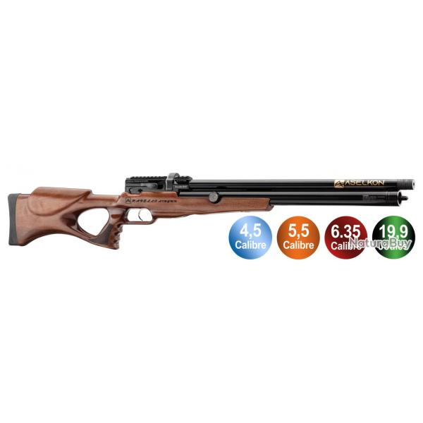 Carabine  air PCP Aselkon RX5 RAVELLO Rgulateur Jet Black - CA6514
