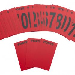 Lot de 27 plaques postes de chasse - Bleu - A50785